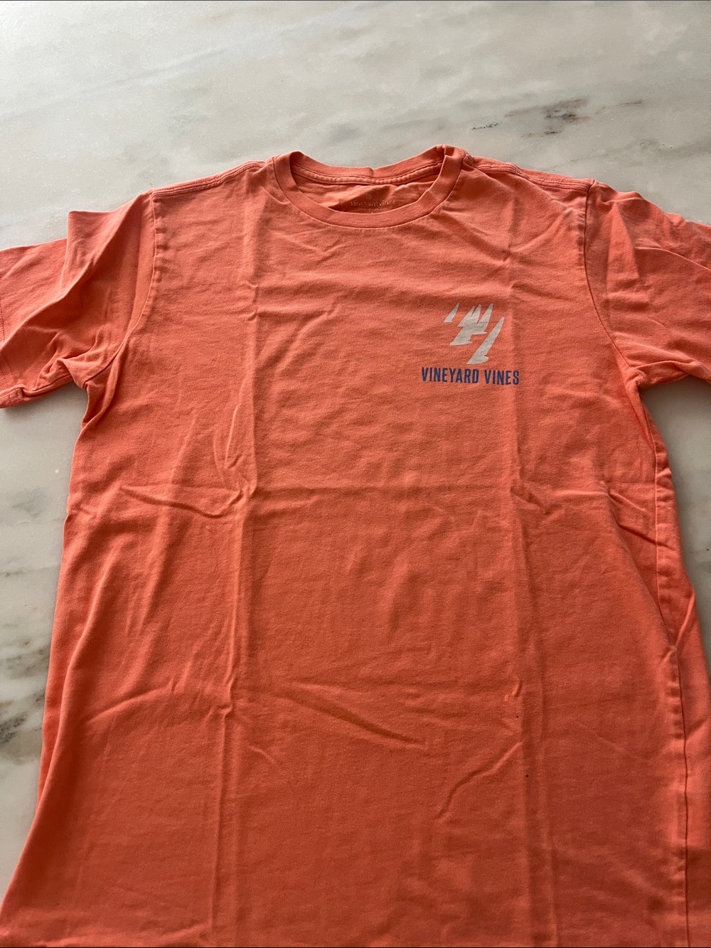 Vineyard Vines Coral Short-Sleeve Logo Tee